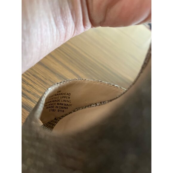 Nine West Bankhead open toed sparkly sling back heels size 6M - Picture 8 of 8